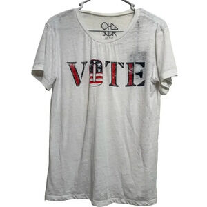 Chaser women’s NWT’s VOTE V-necked T-shirt. Size medium